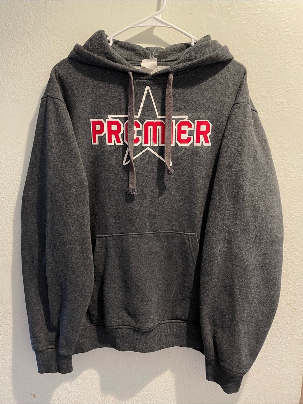 Premier Star Graphic Oversized Pullover Hoodie Faded Charcoal 3XL